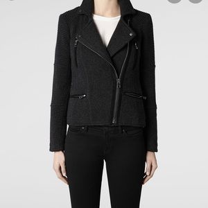 All Saints Char Ottoman Knitted Biker Size 0